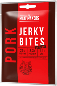 The Meat Makers Pork Jerky Bites Original 25g
