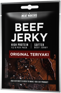 The Meat Makers Beef Jerky Original Teriyaki 25g