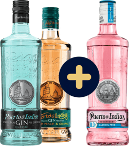 Set Puerto de Indias Classic + Peach &amp; Orange + Strawberry Alcohol free zdarma