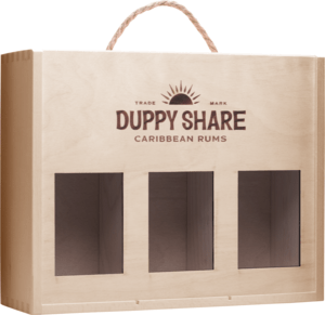 Duppy Share wooden cassette for 3 bottles