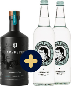 Bundle Bareksten Botanical Gin + 2x Thomas Henry 0,75 l for free