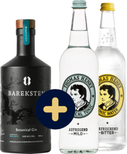 Bundle Bareksten Botanical Gin + 2x Thomas Henry 0,75 l gratis