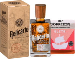 Set Relicario Ron Dominicano Superior + Coffeein Elite 200g