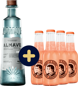 Set Almave Humo Non-Alcoholic Espadin Agave Spirit + 4x Thomas Henry Grapefruit zadarmo