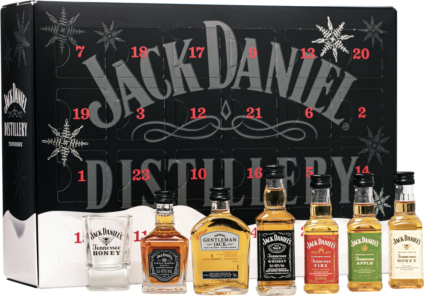 Jack Daniel's Holiday Countdown Calendar Tasting Samples and