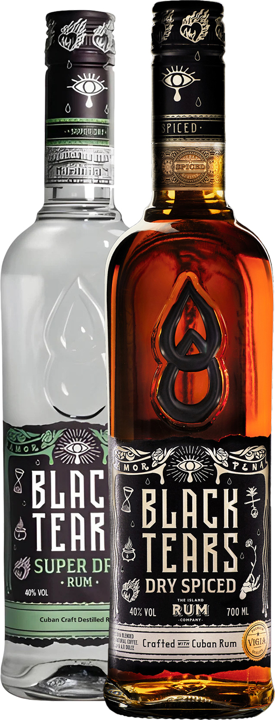 Bundle Black Tears Super Dry Rum + Dry Spiced Rum Bundles Bondston