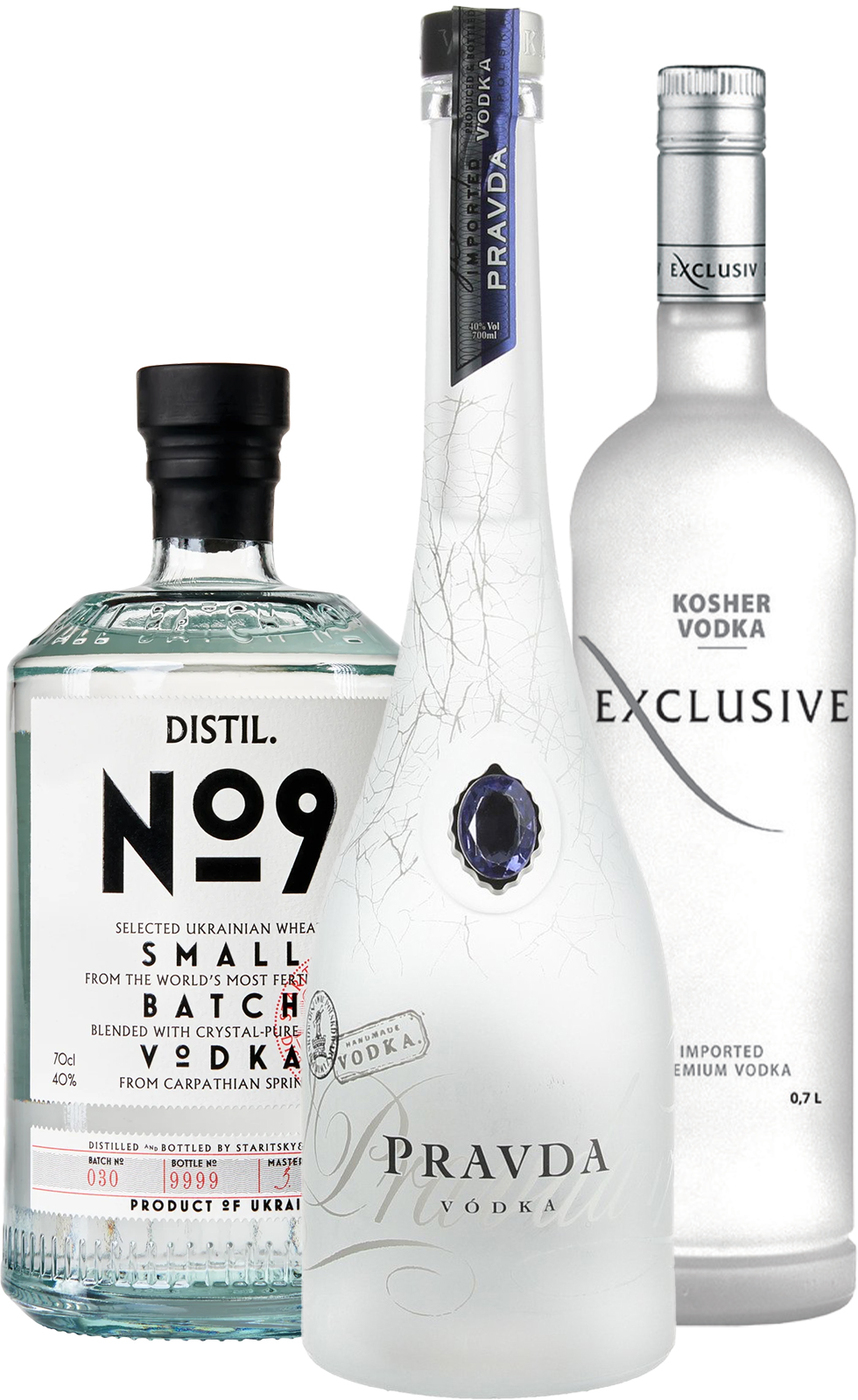 Bundle Pravda Kosher for Passover + Distil No9 Vodka + Exclusive Kosher Vodka Bundles Bondston
