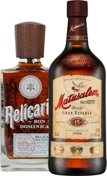 Set Matusalem Gran Reserva 15 + Relicario Ron Dominicano Superior