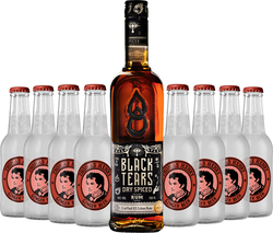 Set Black Tears Spiced Rum + 8x Thomas Henry Spicy Ginger Beer
